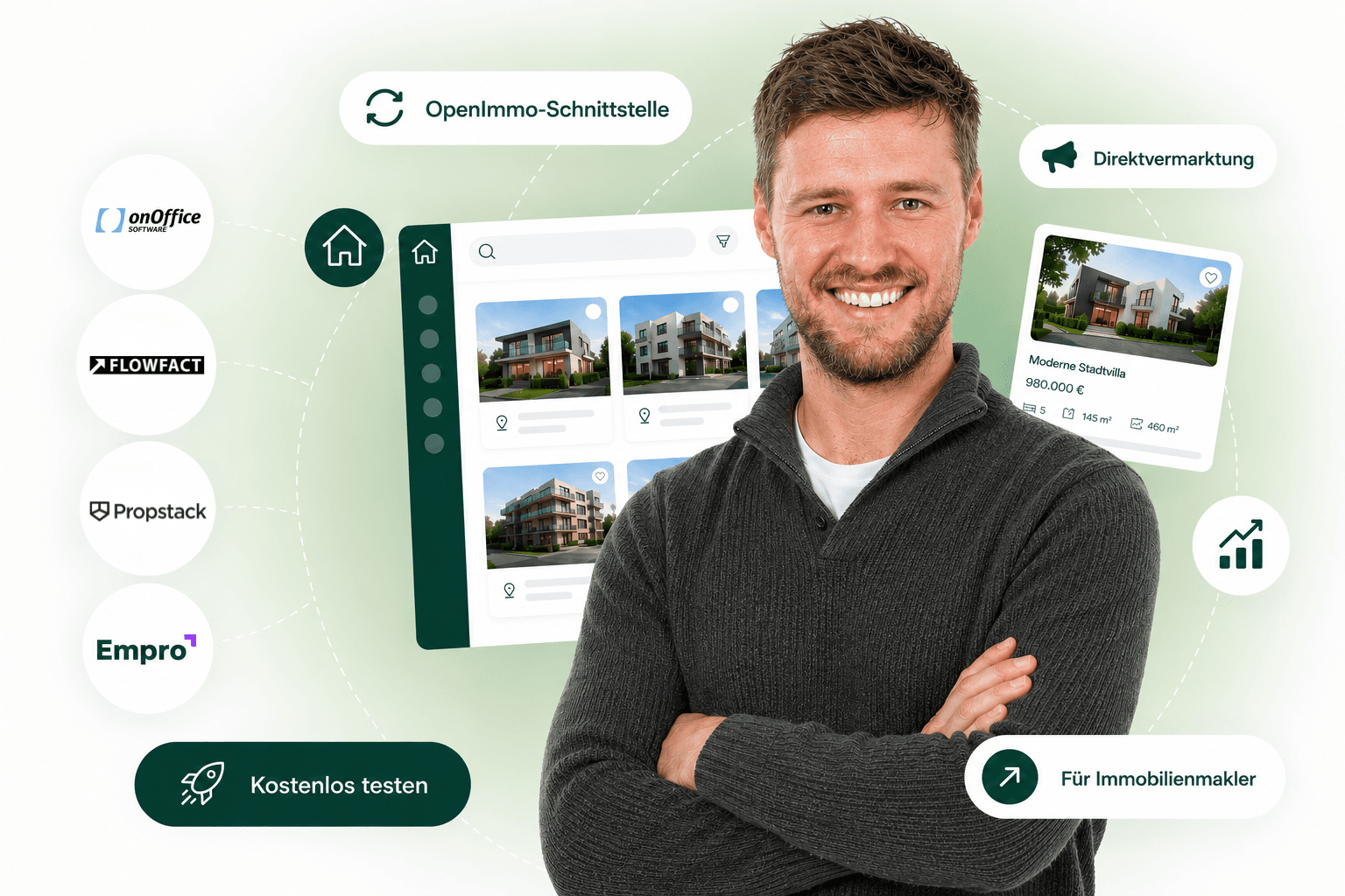 Direktvermarktung auf der eigenen Website: OpenImmo-Schnittstelle, CRM-Anbindung und Immobilien-Widgets